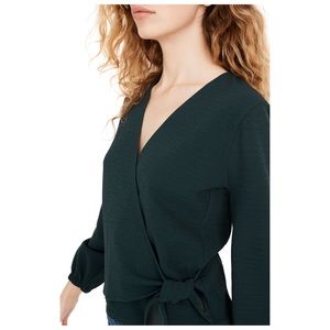 NWT[Madewell]Texture&Thread Crepe Wrap Blouse
